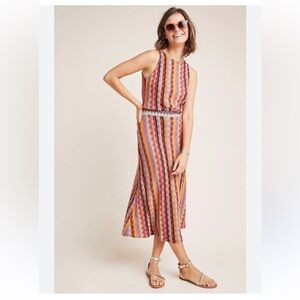 Aldomartins Marbella Knit Tank Top &  Skirt Set Nouveau Stripe Geo Anthropologie